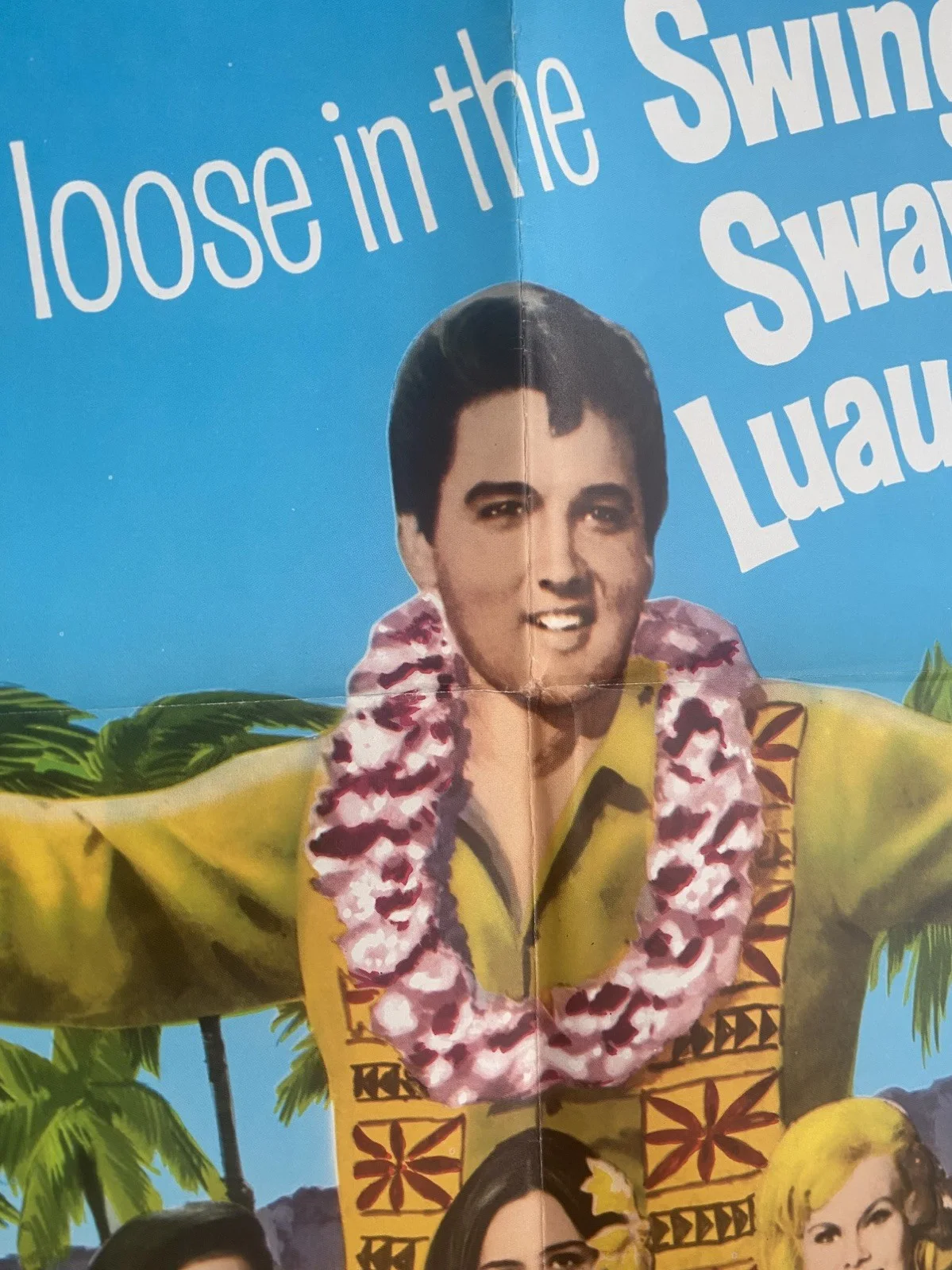 PARADISE, HAWAIIAN STYLE ELVIS PRESLEY ORIGINAL US ONE-SHEET MOVIE POSTER 1966, изображение 2