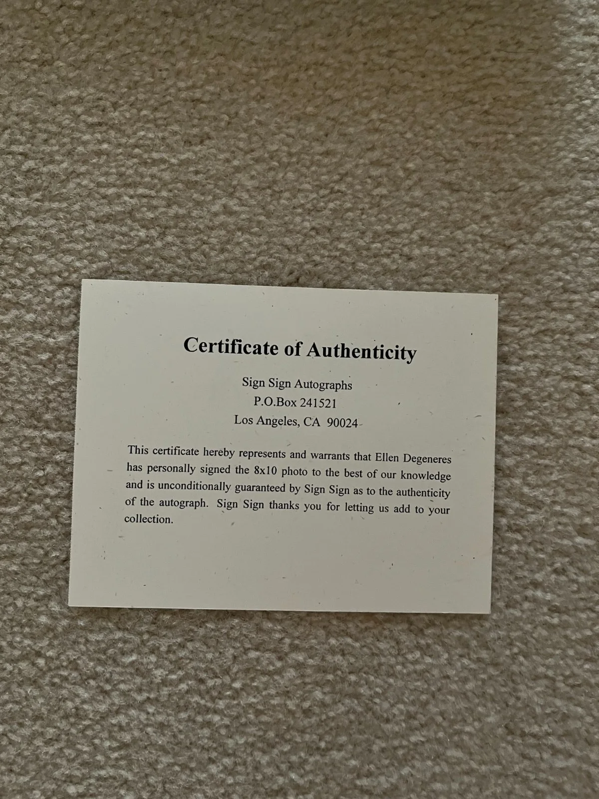 Ellen Degeneres — Ellen Degeneres 8"x10" Signed Photo With Certificate Of Authenticity, изображение 3