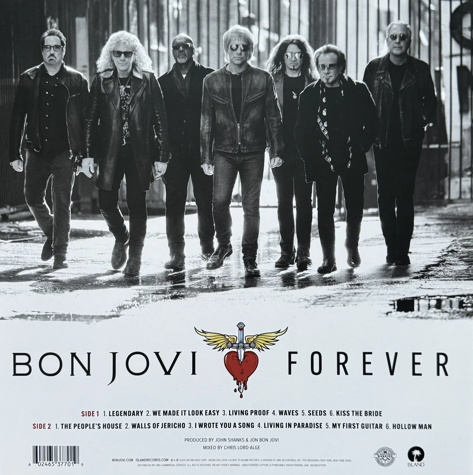 Jon Bon Jovi Signed Forever Vinyl Record LP *ON COVER* *READ DESC*, image 3