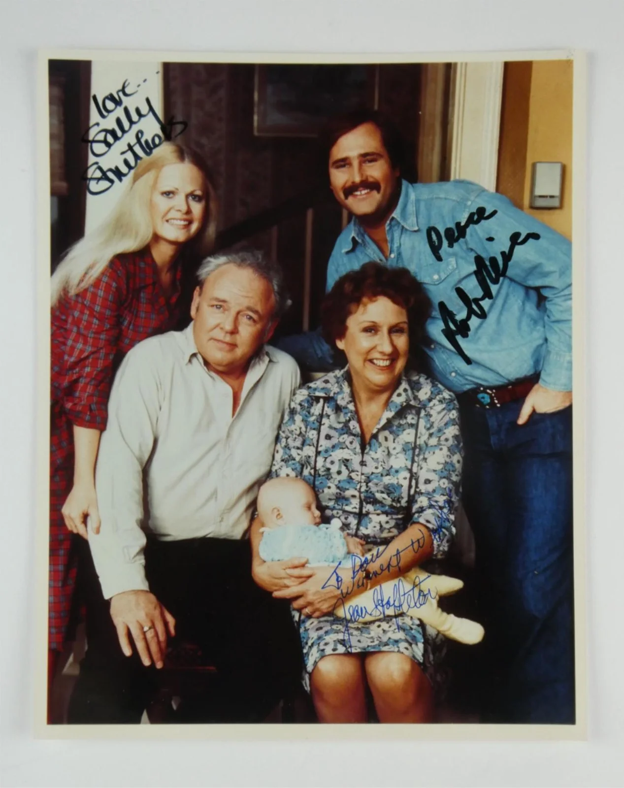 Rob Reiner — Rob Reiner Sally Struthers Jean Stapleton Signed 8x10 Photo All In The Family