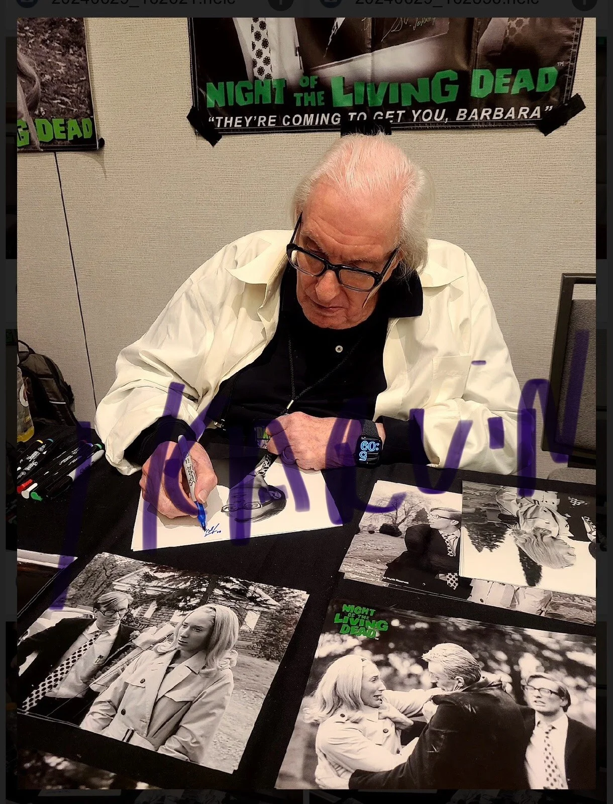 Night Of The Living Dead Signed 11x14 Poster Photo Autographed 9 George Romero, изображение 3