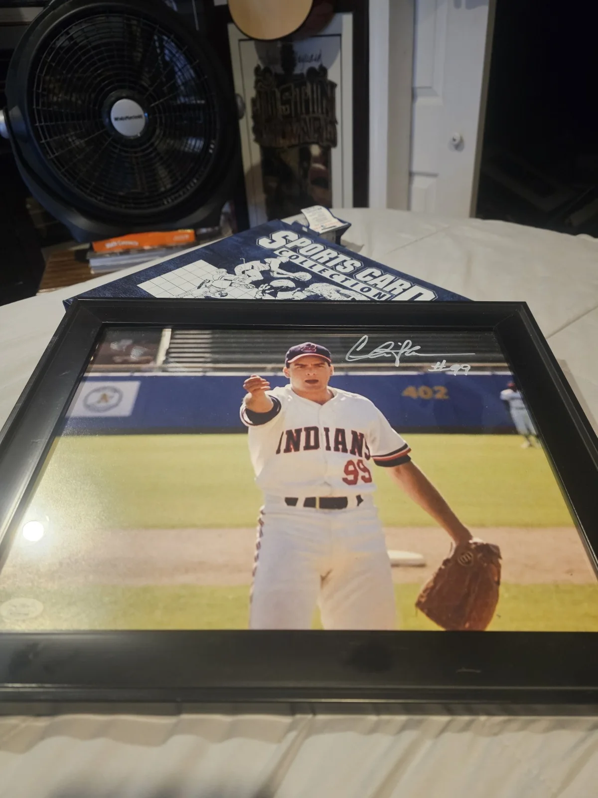 Foto colorida 11x14 autografada emoldurada Charlie Sheen Wild Thing Jsa, изображение 2