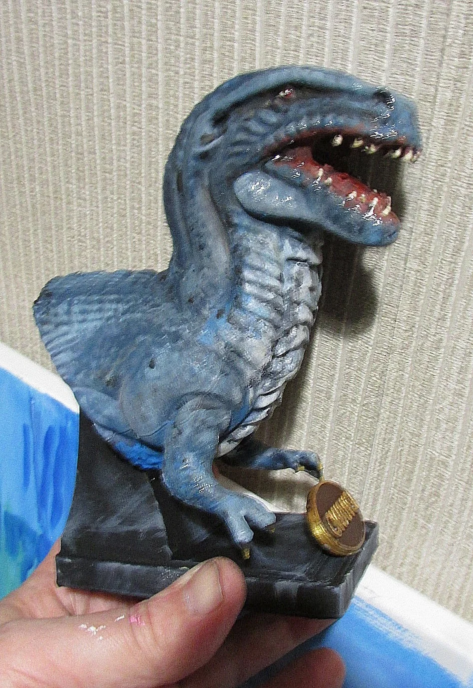 RAY HARRYHAUSENS VALLEY OF GWANGI , GWANGI BUST PAINTED AND FINISHED, изображение 2