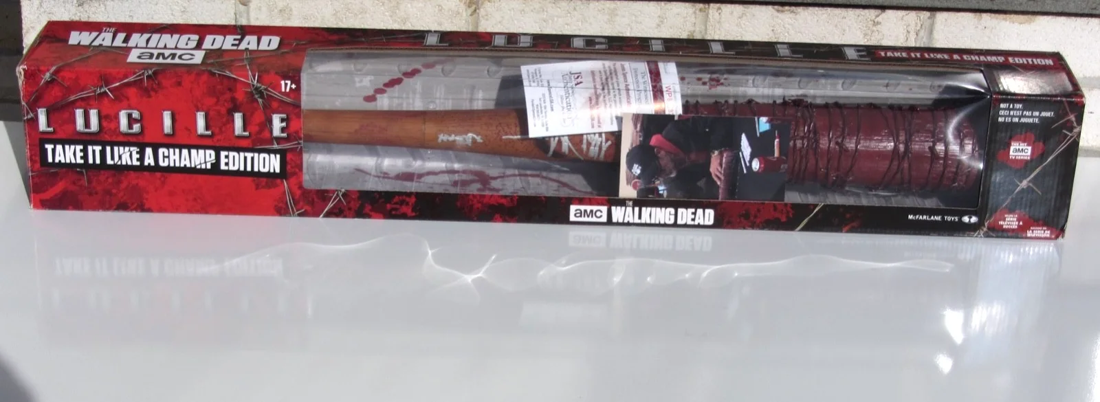 The Walking Dead Jeffrey Dean Morgan Negan Autographed Lucille Replica Bat Jsa!!, image 2
