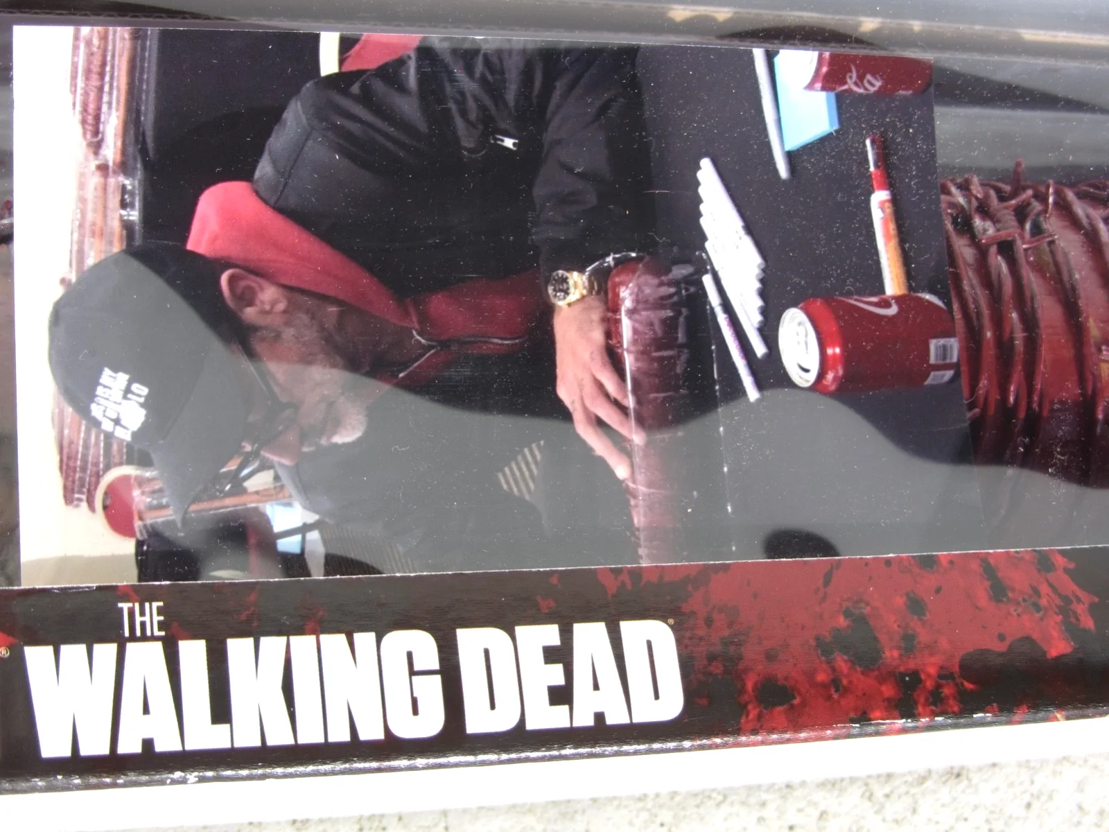 The Walking Dead Jeffrey Dean Morgan Negan Autographed Lucille Replica Bat Jsa!!, image 5