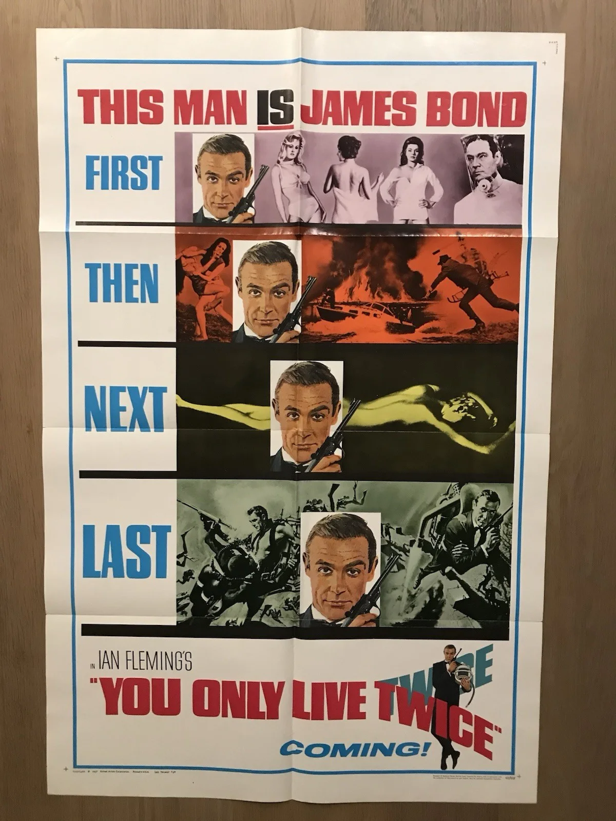 You Only Live Twice (1967) Original Bond Poster Teaser US One Sheet James Bond, изображение 2