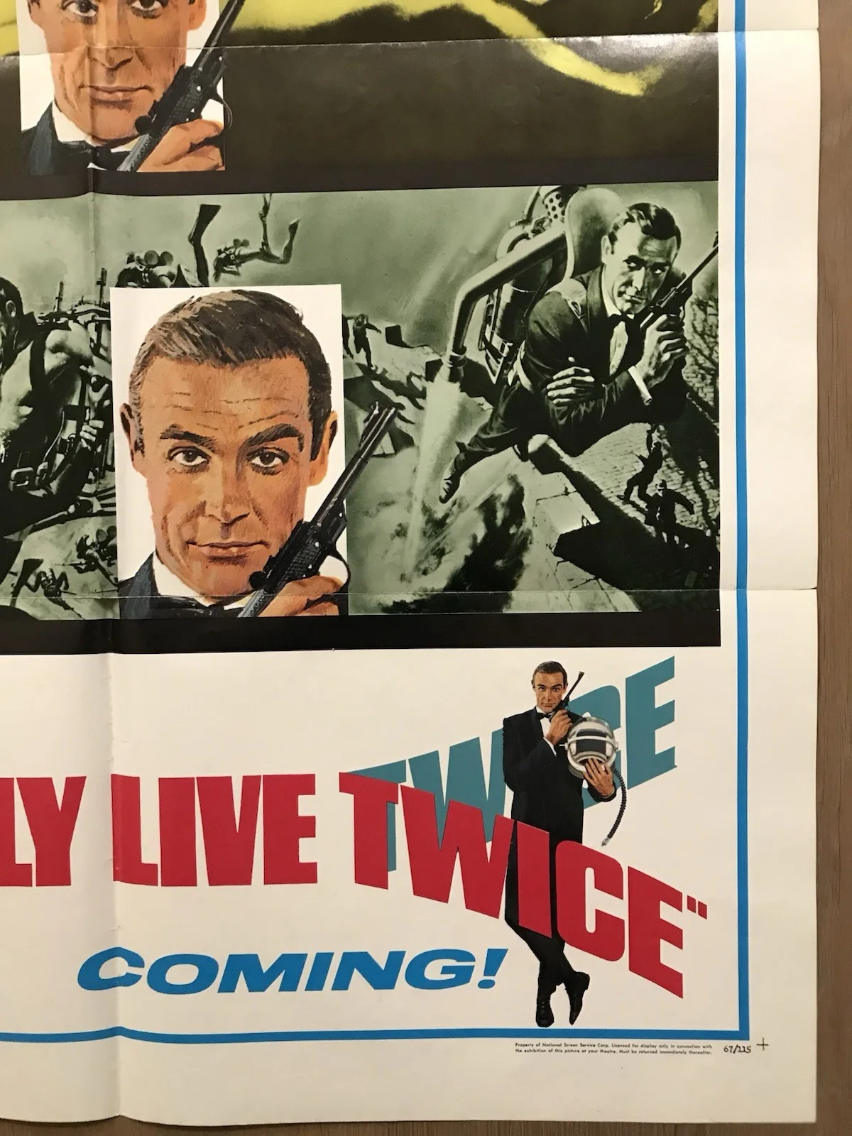 You Only Live Twice (1967) Original Bond Poster Teaser US One Sheet James Bond, изображение 3