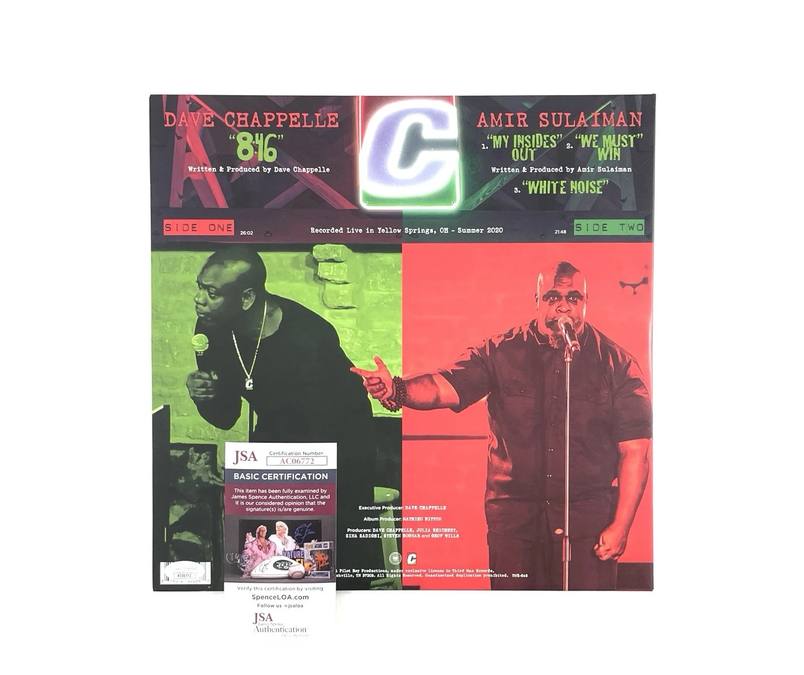 Dave Chappelle — Dave Chappelle Autographed Limited Edition 3:46 Vinyl Album Record Comedy Signed, изображение 4