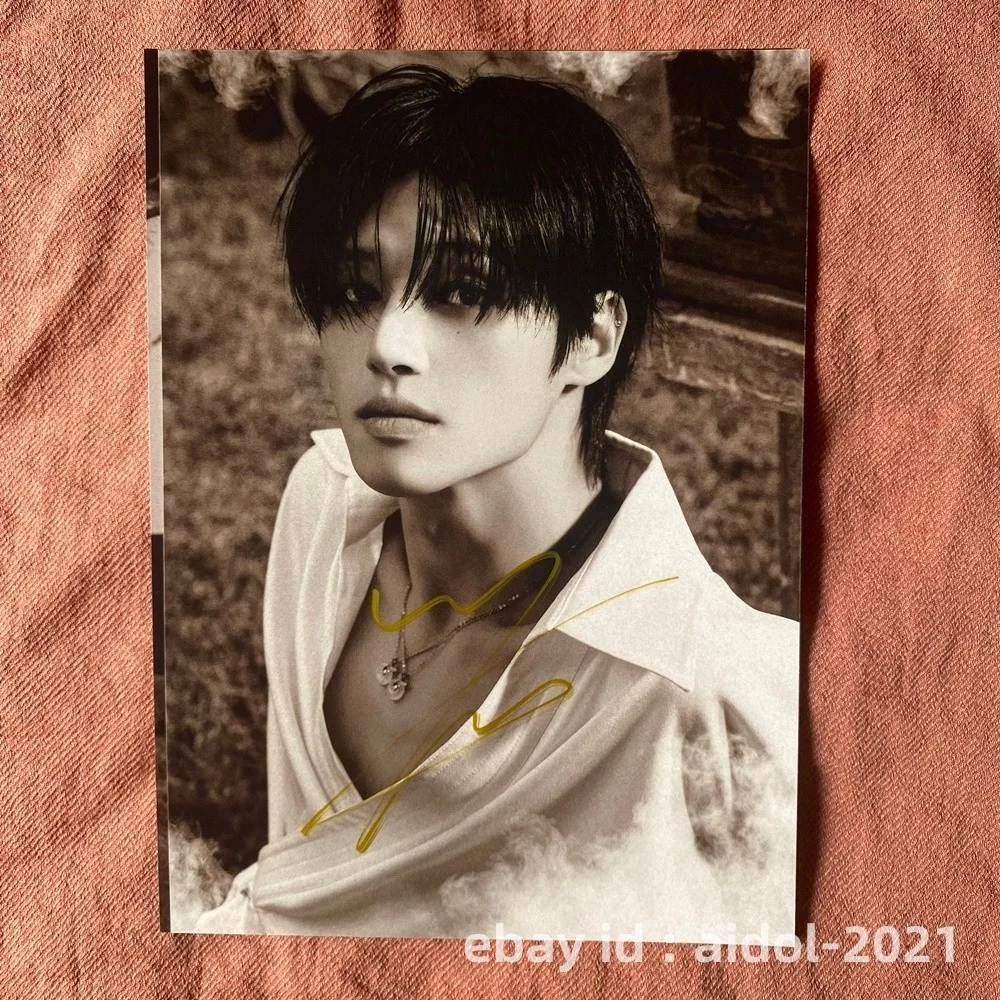 ATEEZ Wooyoung Autographed Photo Golden Hour Part4 5*7 K-POP Collection 2026, изображение 4