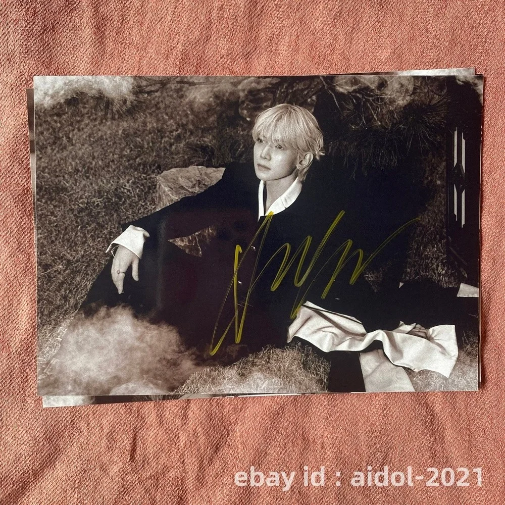 ATEEZ Yeosang Autographed Photo Golden Hour Part4 5*7 K-POP Collection 2026, изображение 3