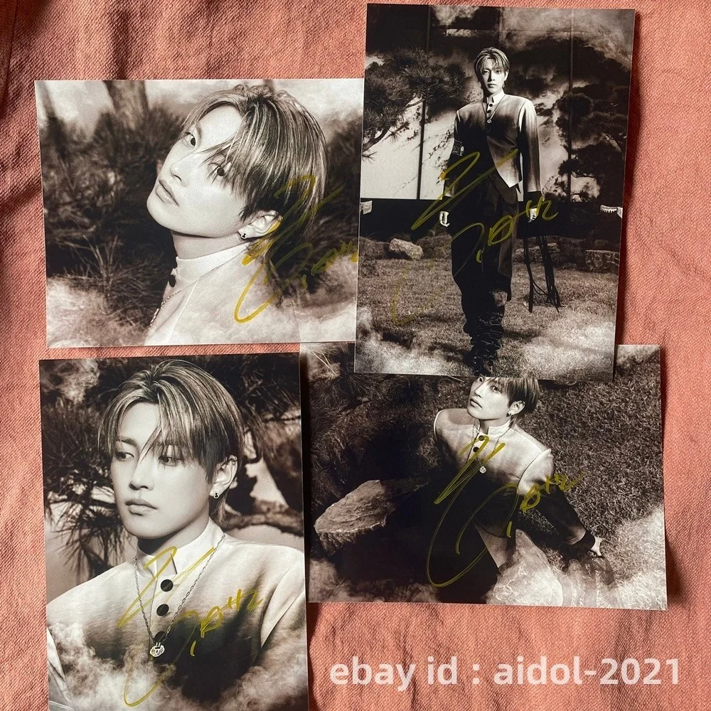 ATEEZ Hongjong Autographed Photo Golden Hour Part4 5*7 K-POP Collection 2026, image 2
