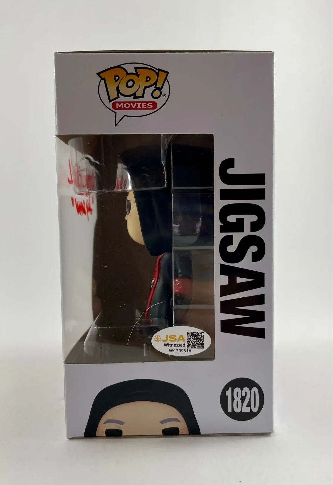 Tobin Bell — Tobin Bell Signed SAW Jigsaw Funko POP! Vinyl 1820 Authentic Autograph JSA COA, изображение 2