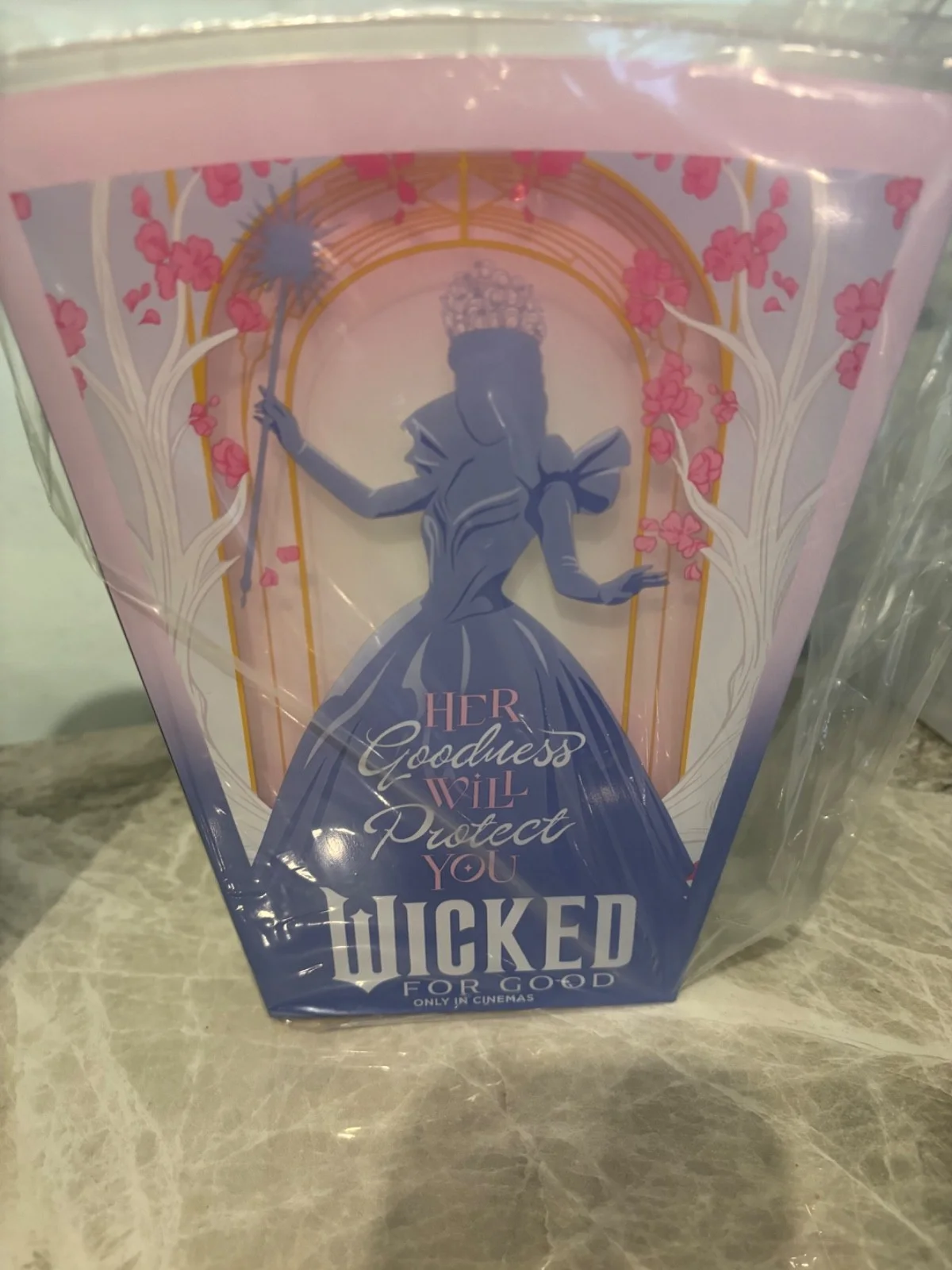 Wicked For Good LED Popcorn Bucket and dual Cup - New, image 3