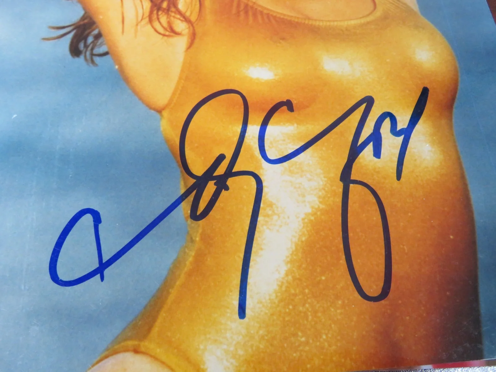 Cindy Crawford MODEL Signed Autograph 8x10 Photo Slab JSA PSA 10 Auto, изображение 2