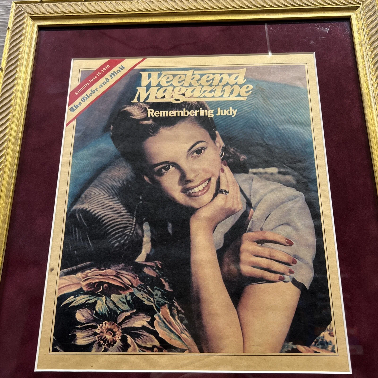 VTG Judy Garland Special Tribute 1979 Issue Collectors Professional Framed 16x18, изображение 2