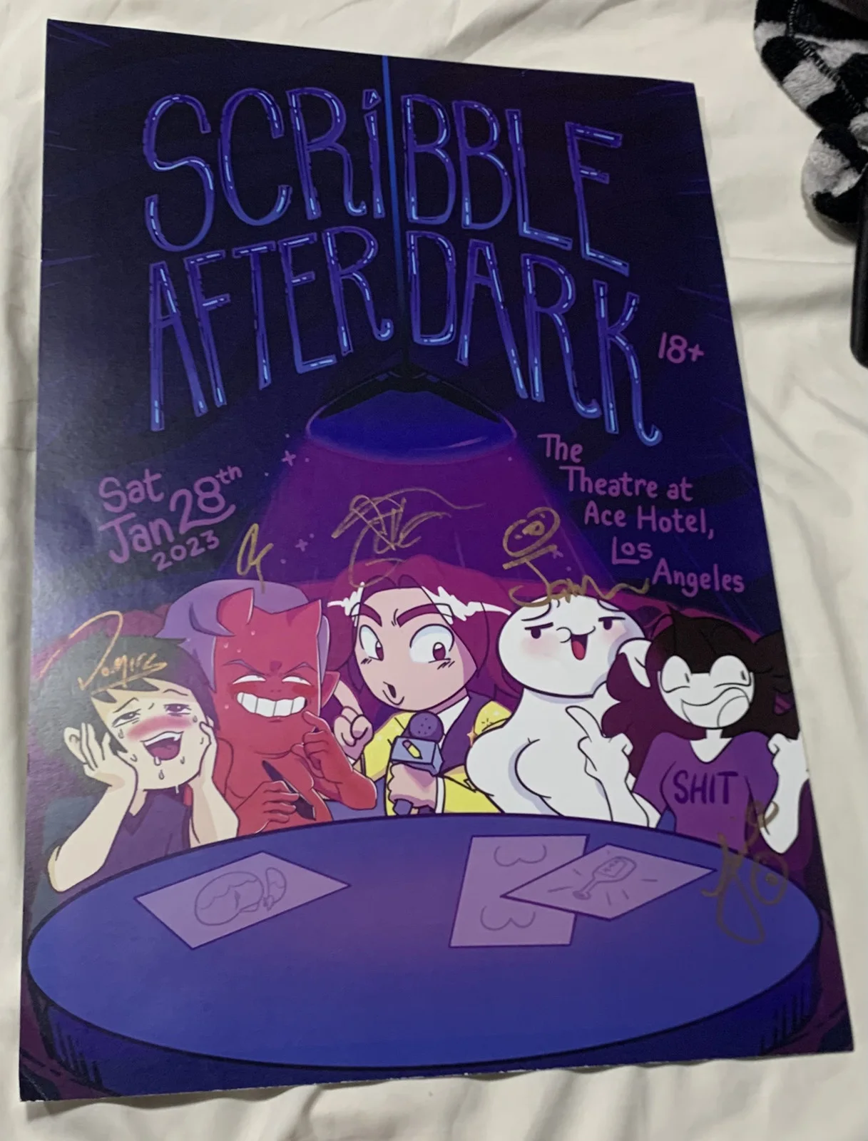 scribble after dark signed poster, image 2