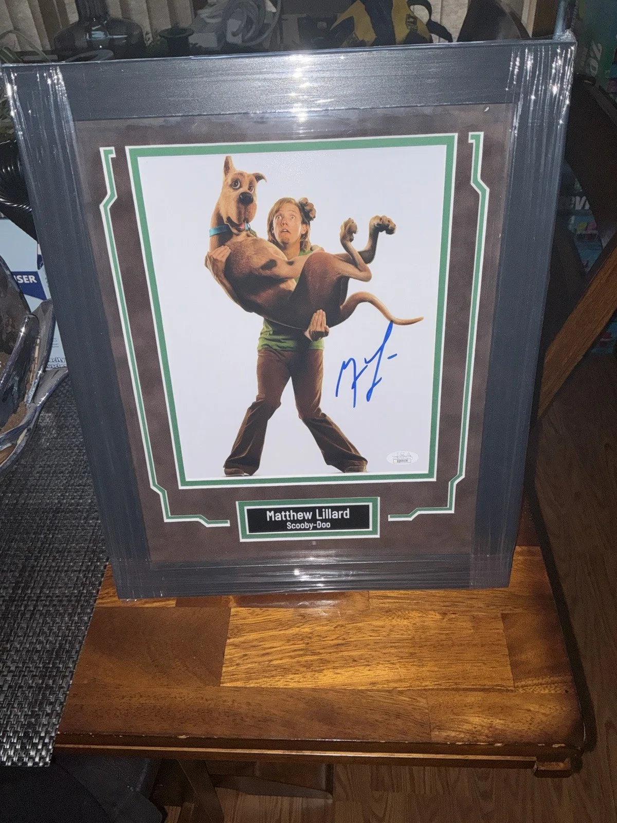 SCOOBY-DOO - Matthew Lillard “Shaggy” Signed 8x10 Professionally Framed JSA COA, изображение 3