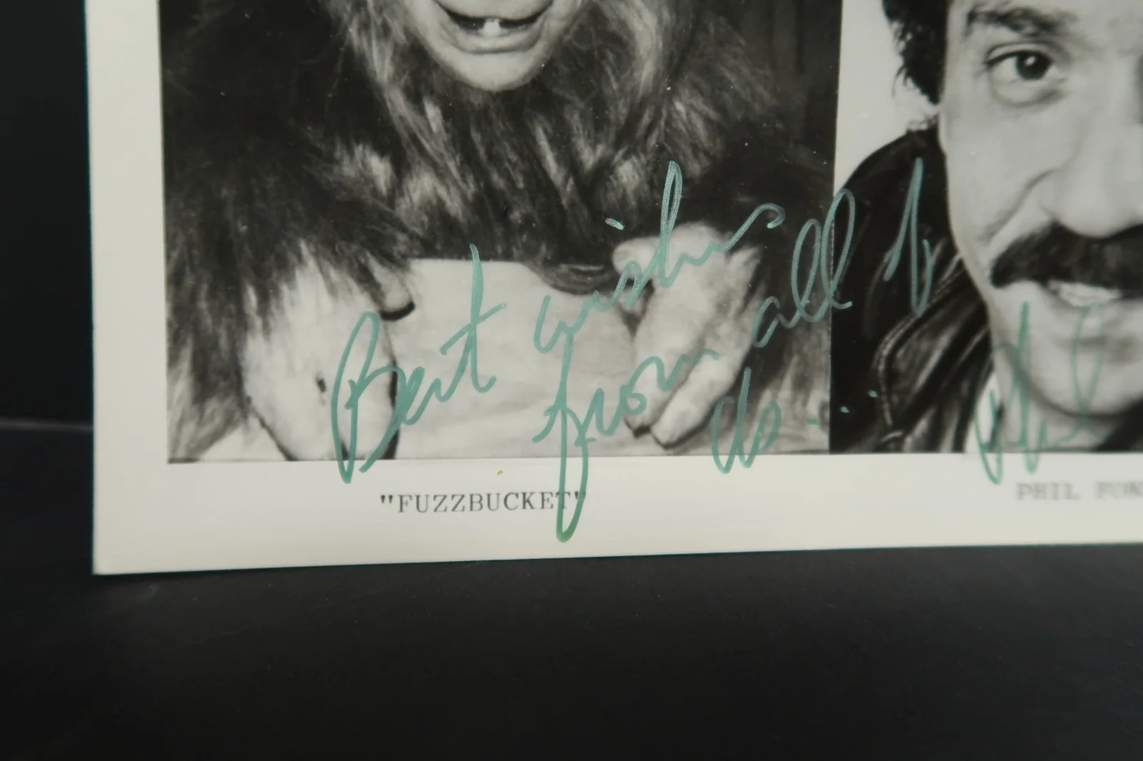 *Singed* Autograph Phil Fandacaro Troll Ewok ROTJ Fuzzbucket Black & White Photo, изображение 5