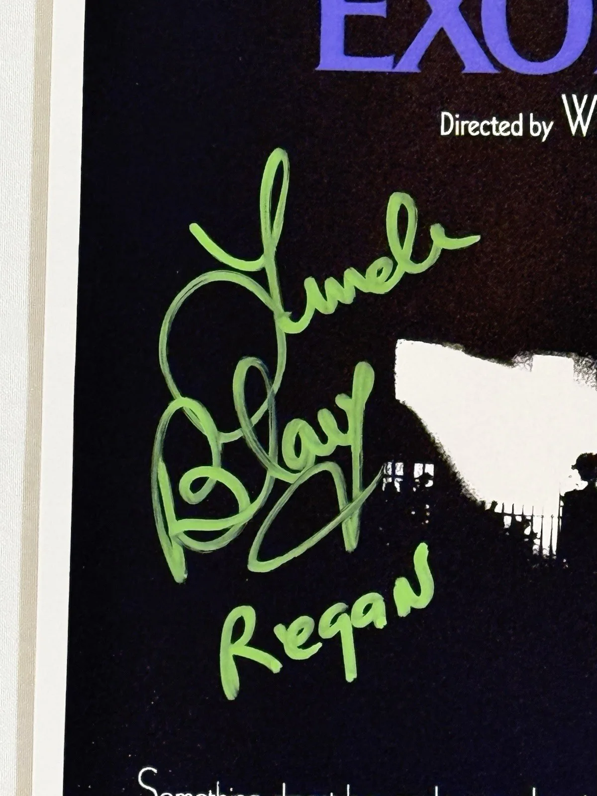Linda Blair — Linda Blair Signed & Inscribed Exorcist 12x18 Movie Poster AutographCOA, изображение 2
