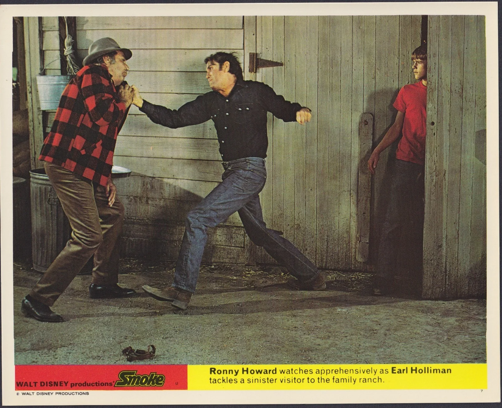Smoke 8x ORIGINAL UK FOH Lobby Cards Walt Disney Ron Howard 1970, изображение 5