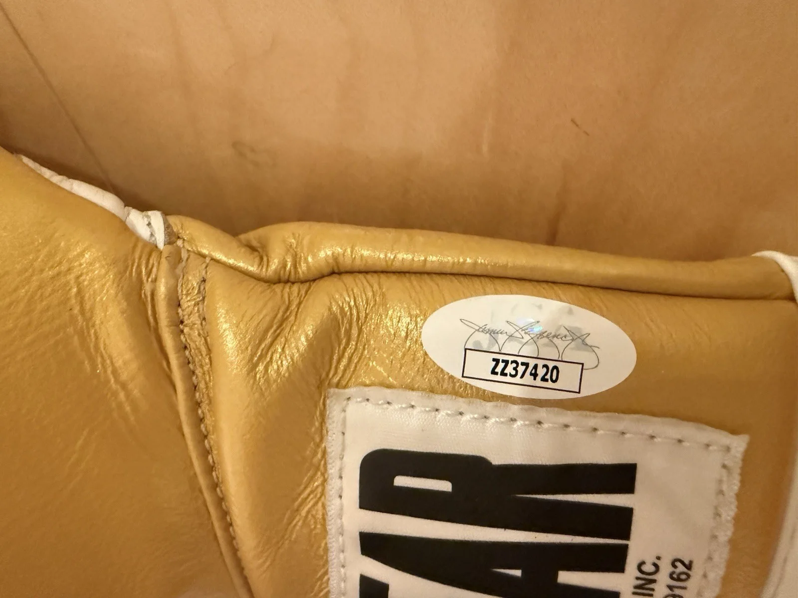 Sylvester Stallone — Sylvester Stallone & Mr. T Signed Rocky IIIBoxing Gloves very Rare! JSA /Becket, image 5