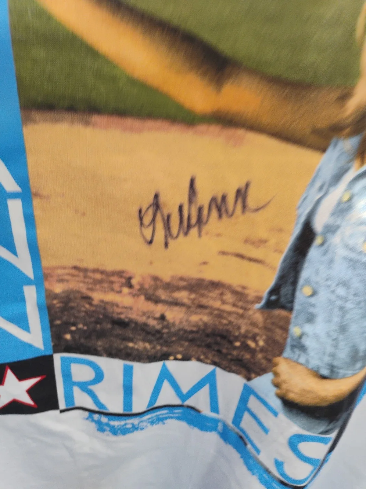 LeAnn Rimes Signed Autographed White Double Sided T-shirt Heavy Cotton Size XL, image 2