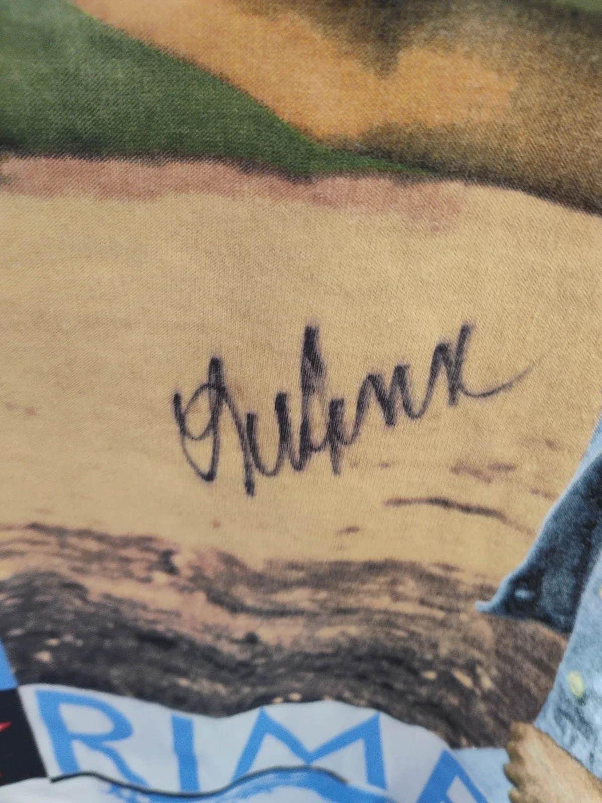 LeAnn Rimes Signed Autographed White Double Sided T-shirt Heavy Cotton Size XL, image 3