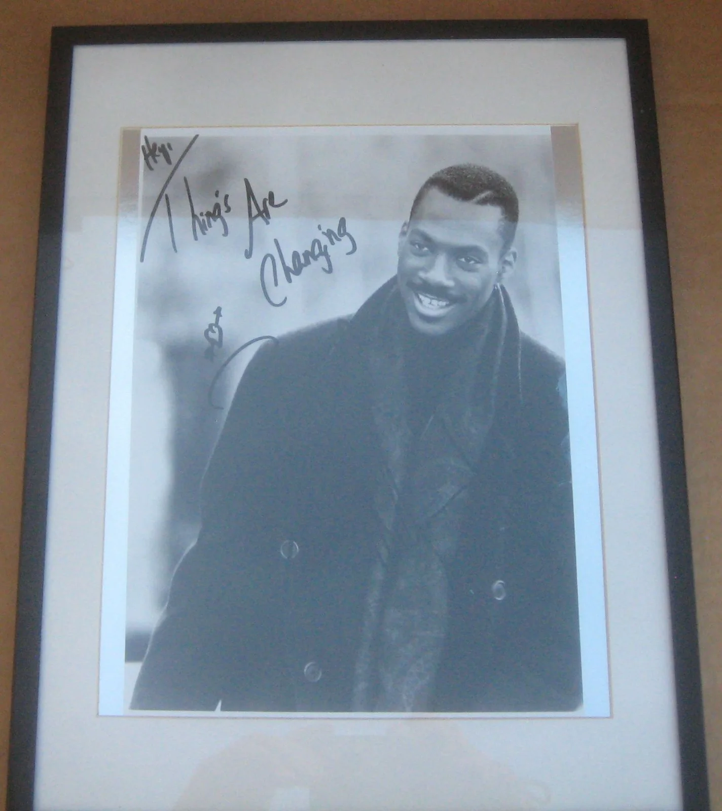 Eddie Murphy — Eddie Murphy Autographed Signed Black White 8x10 Photo Matted & Framed, image 2