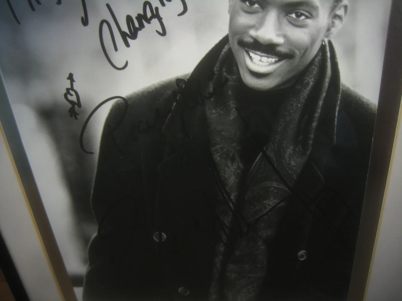 Eddie Murphy — Eddie Murphy Autographed Signed Black White 8x10 Photo Matted & Framed, image 3