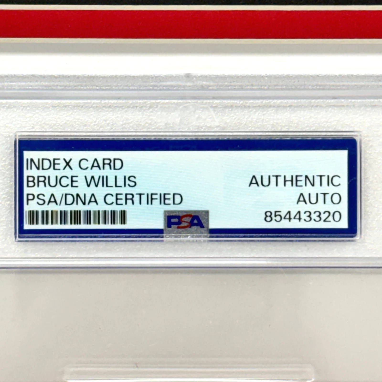 Bruce Willis — Bruce Willis Autographed Die Hard Encapsulated Signed Cut Framed PSA/DNA Photo, image 4