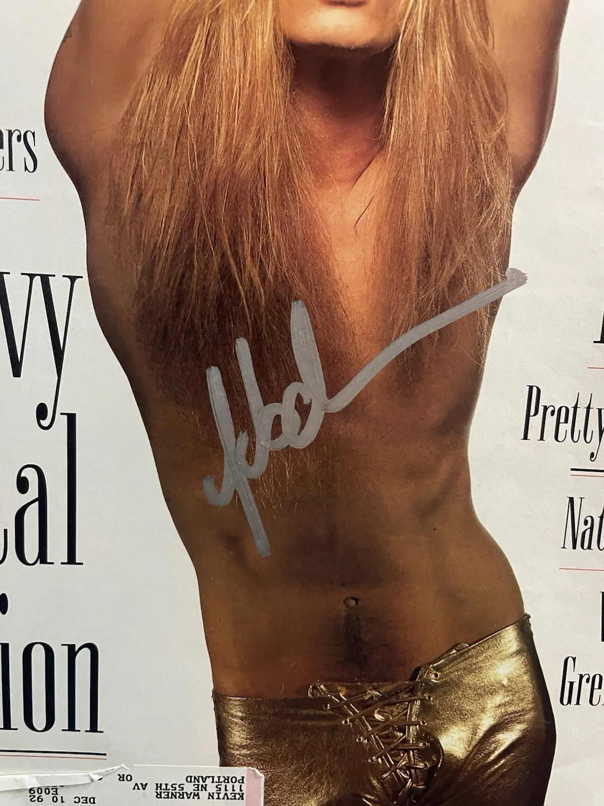 Sebastian Bach Skid Row Signed Rolling Stone Magazine Rare, изображение 2