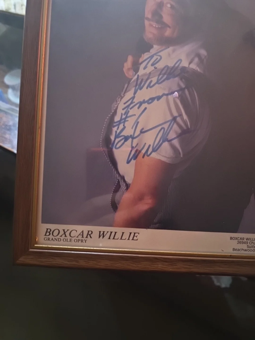 Boxcar Willie Grand Ole Opry To Willie Autographed And Signed Boxcar Willie read, image 2