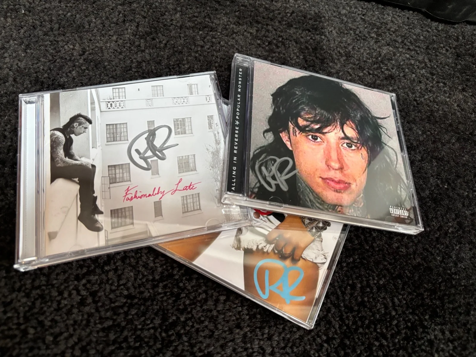 Falling In Reverse Popular Monster/Fashionably Late/Just Like You CD's SIGNED!, image 2
