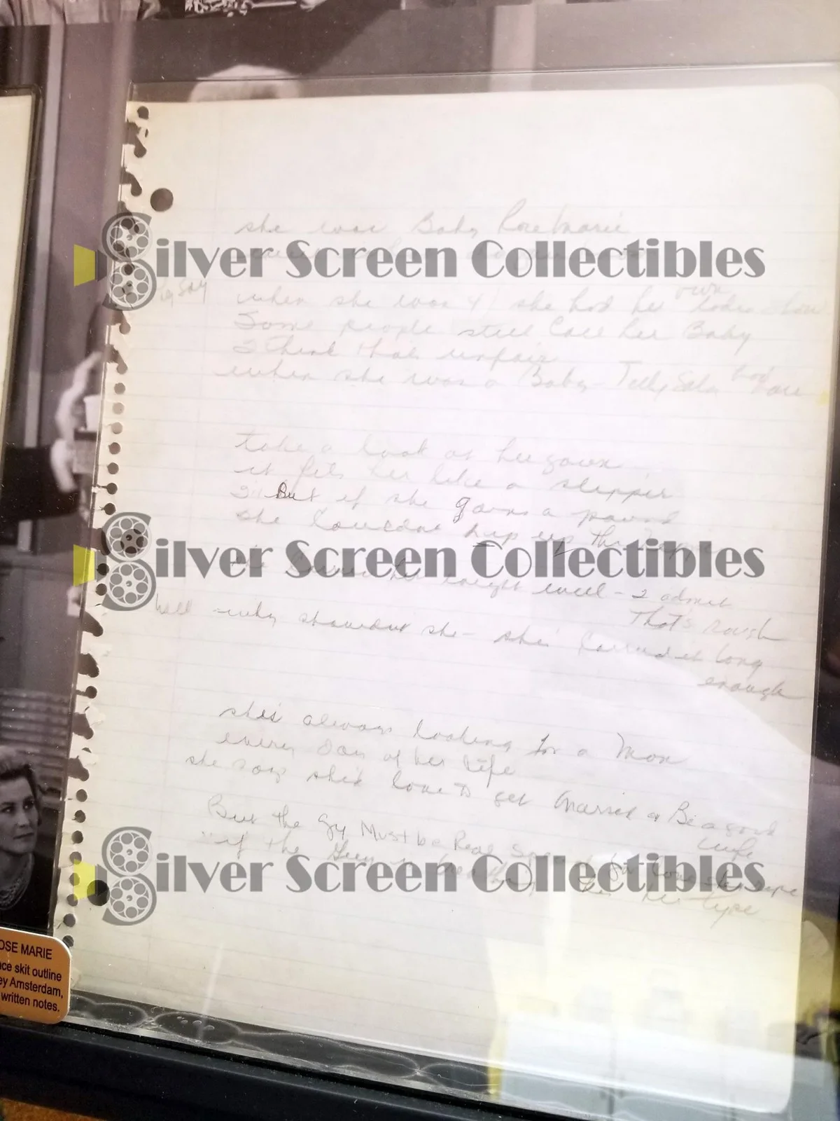 Rose Marie & Morey Amsterdam - Live Appearance Sketch Drafts, image 3