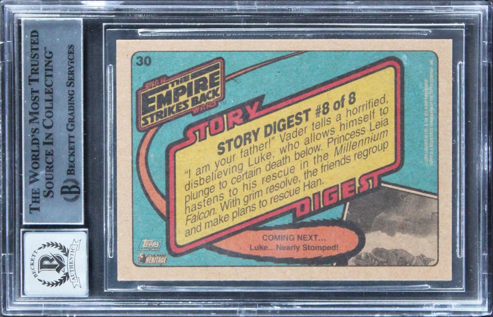 Phil Tippett, Jon Berg — Phil Tippett & Jon Berg Signed 2004 Star Wars Heritage #30 Card Auto 10 BAS Slab, изображение 2