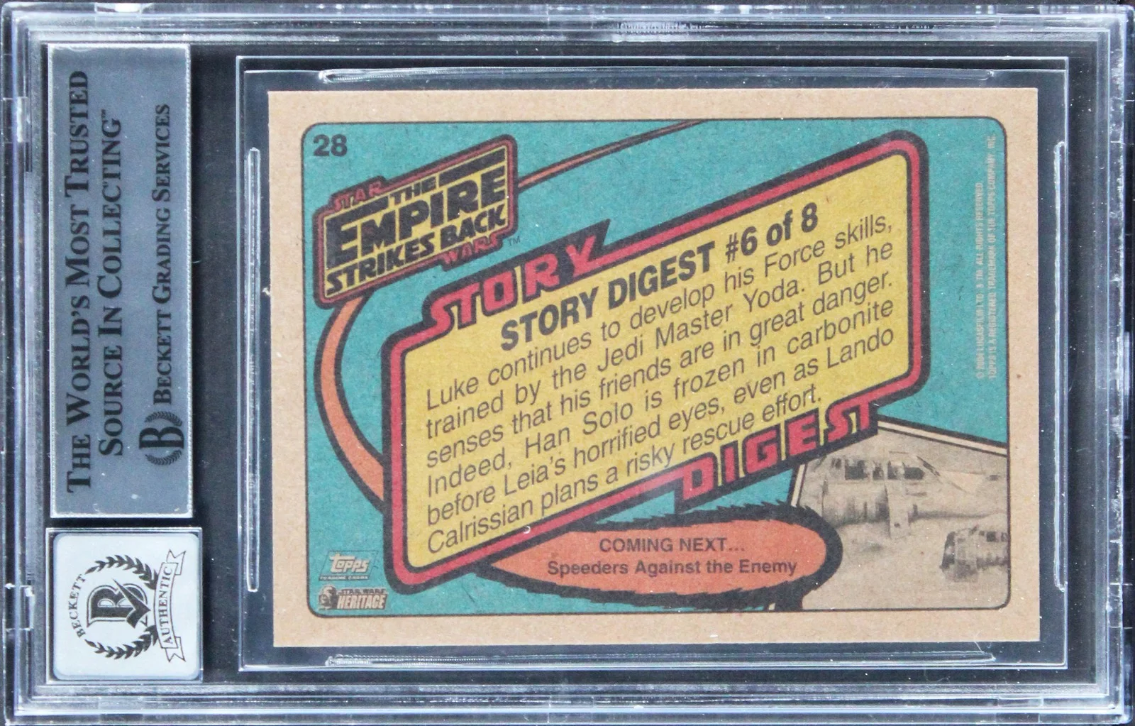 Phil Tippett, Jon Berg — Phil Tippett & Jon Berg Signed 2004 Star Wars Heritage #28 Card Auto 10 BAS Slab, изображение 2