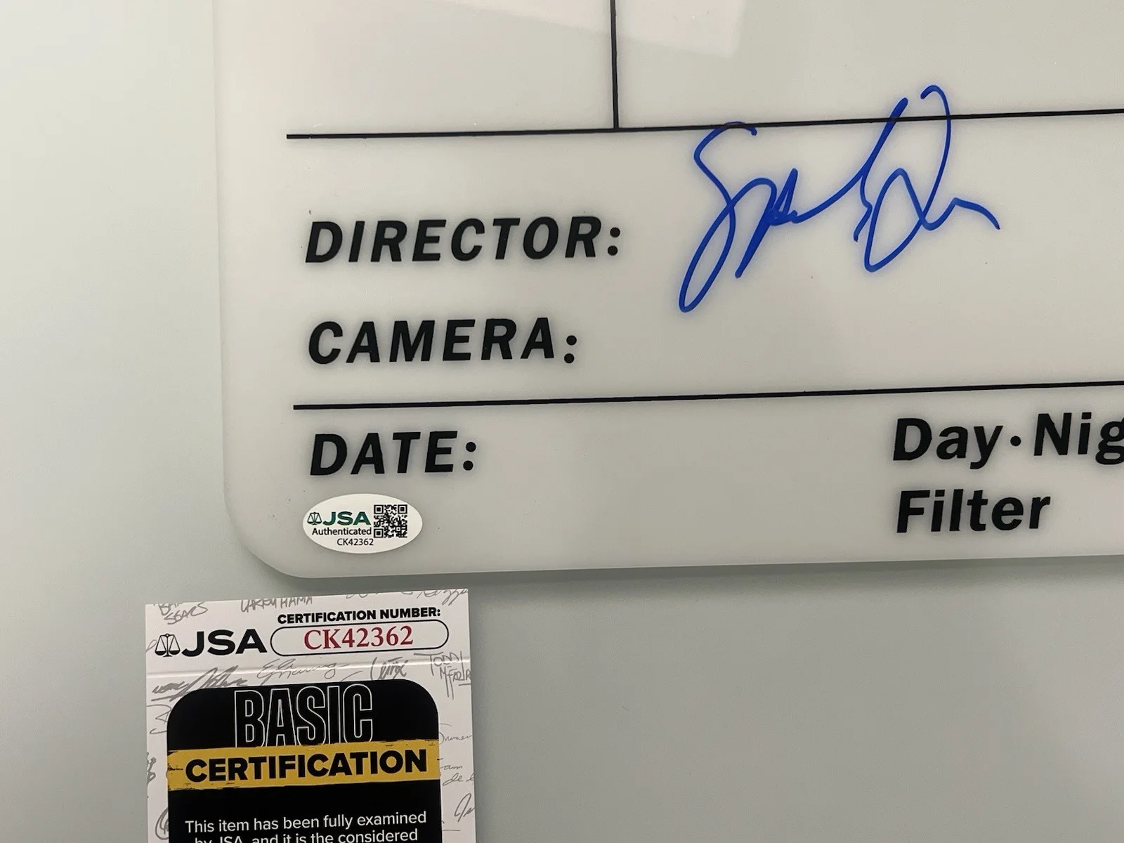Spike Lee signed Director Clapboard Clapper w/ “Inside Man” inscrip and JSA COA, image 5
