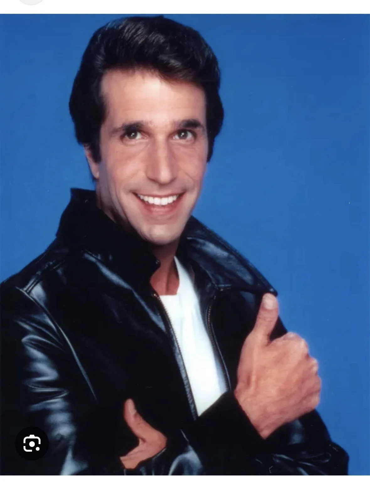 Henry Winkler — Henry Winkler Signed The Fonz Faux Leather Biker Jacket, image 4
