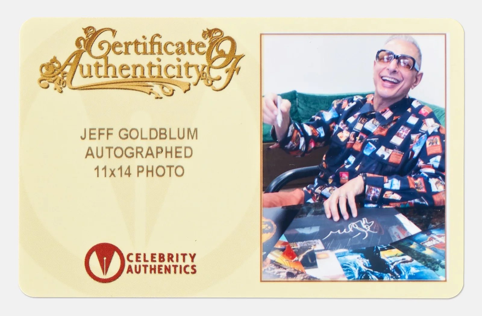 Jurassic Park Cast Signed 11" x 14" Photo Signed by Jeff Goldblum, Laura Dern Sa, изображение 4