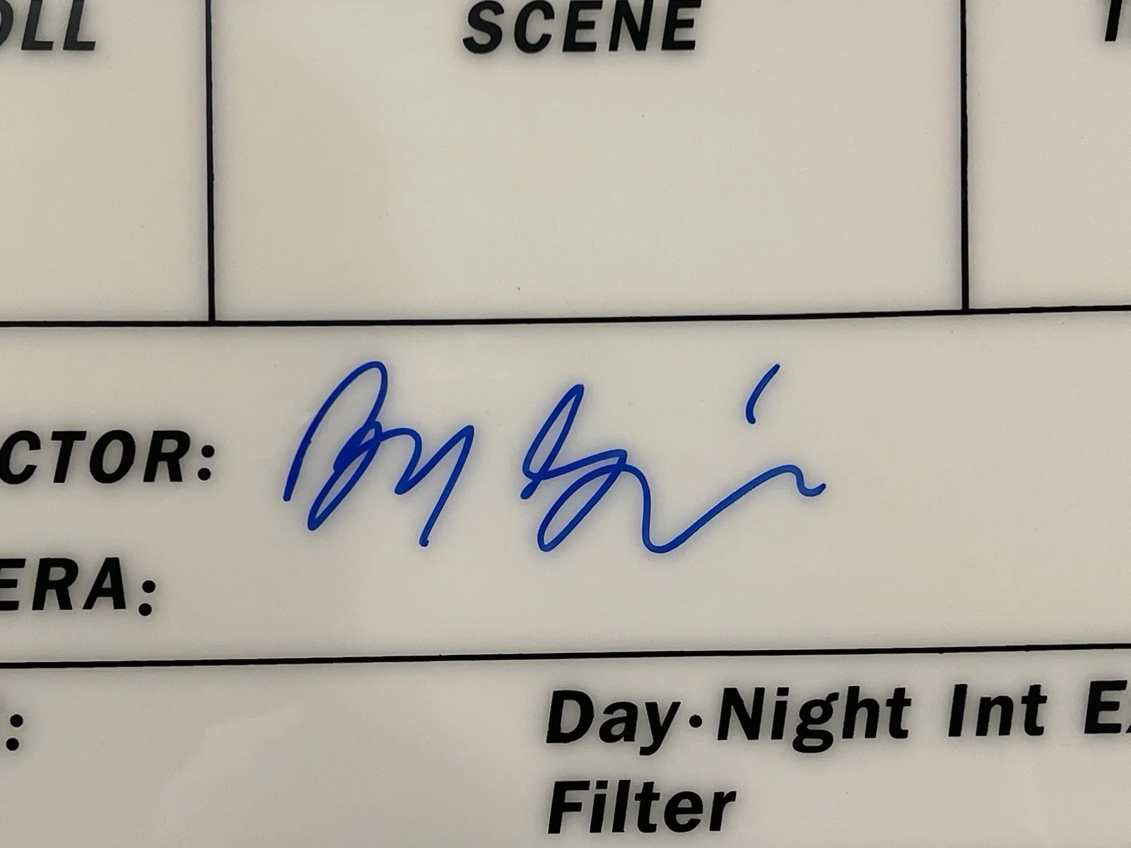 Benny Safdie Signed Director Clapboard Clapper w/ “Uncut Gems” Inscrip & JSA COA, изображение 4