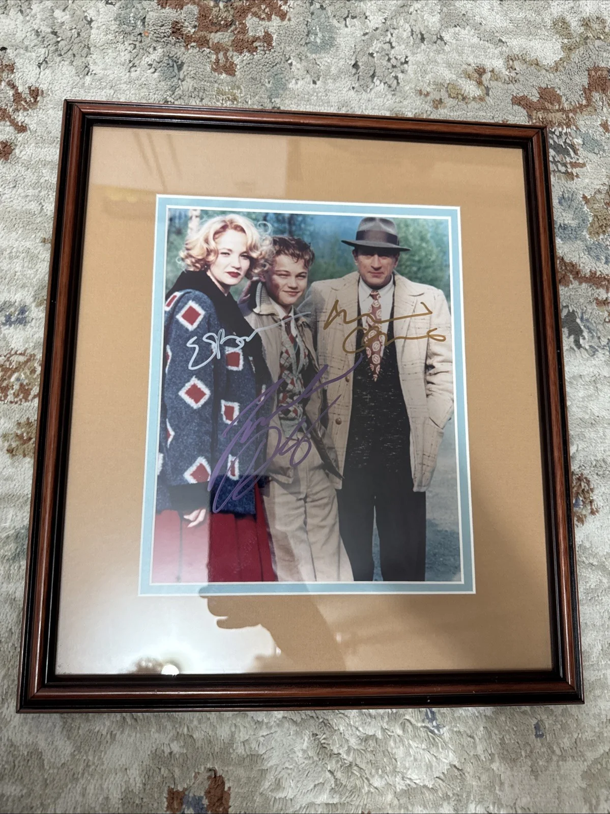 Robert Deniro, Ellen Barkin, Leonardo Dicaprio THIS BOY'S LIFE SIGNED PHOTO Auto, изображение 2