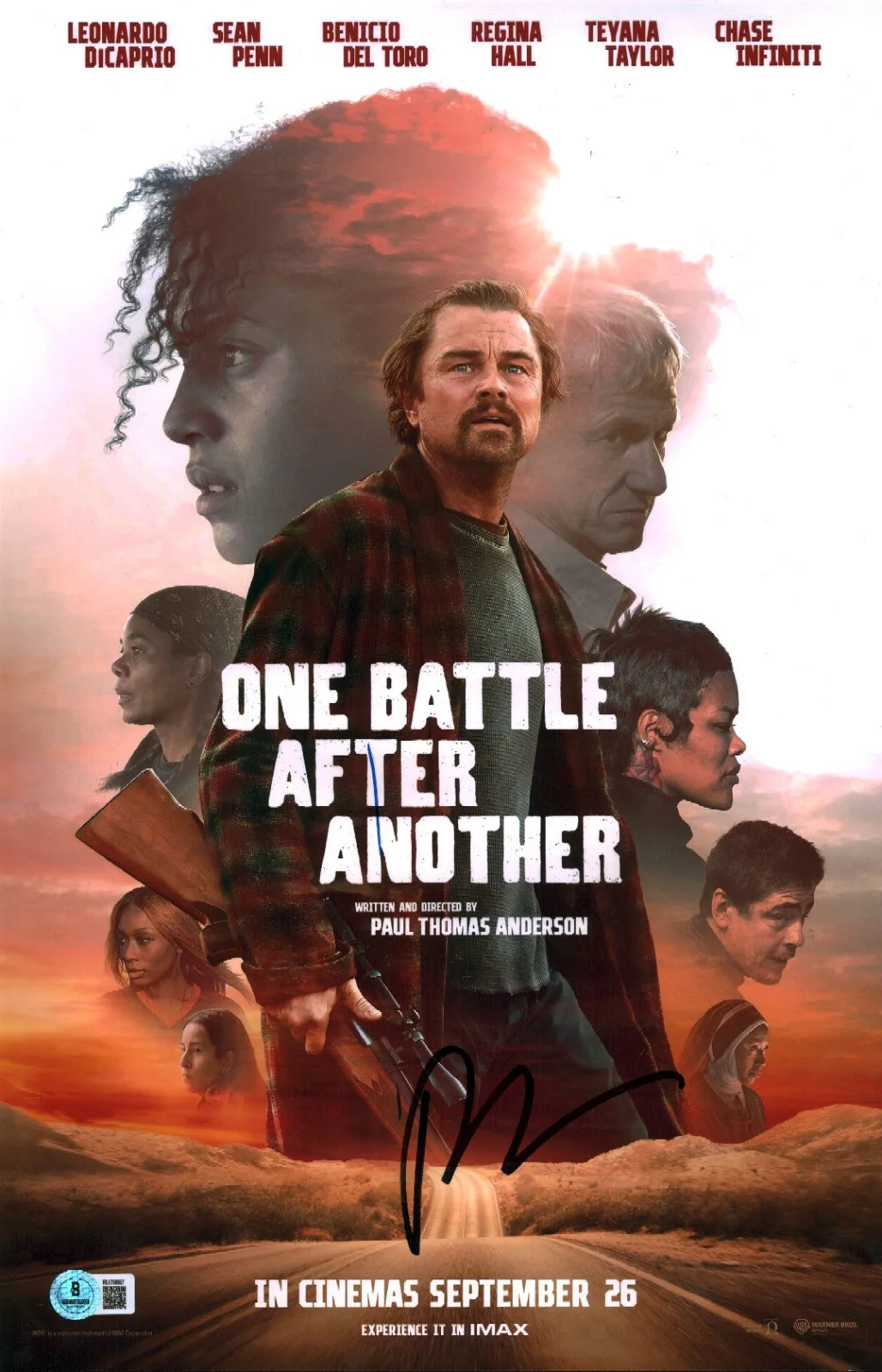 Paul Thomas Anderson — Paul Thomas Anderson Signed One Battle After Another 11x17 Photo Poster BAS COA