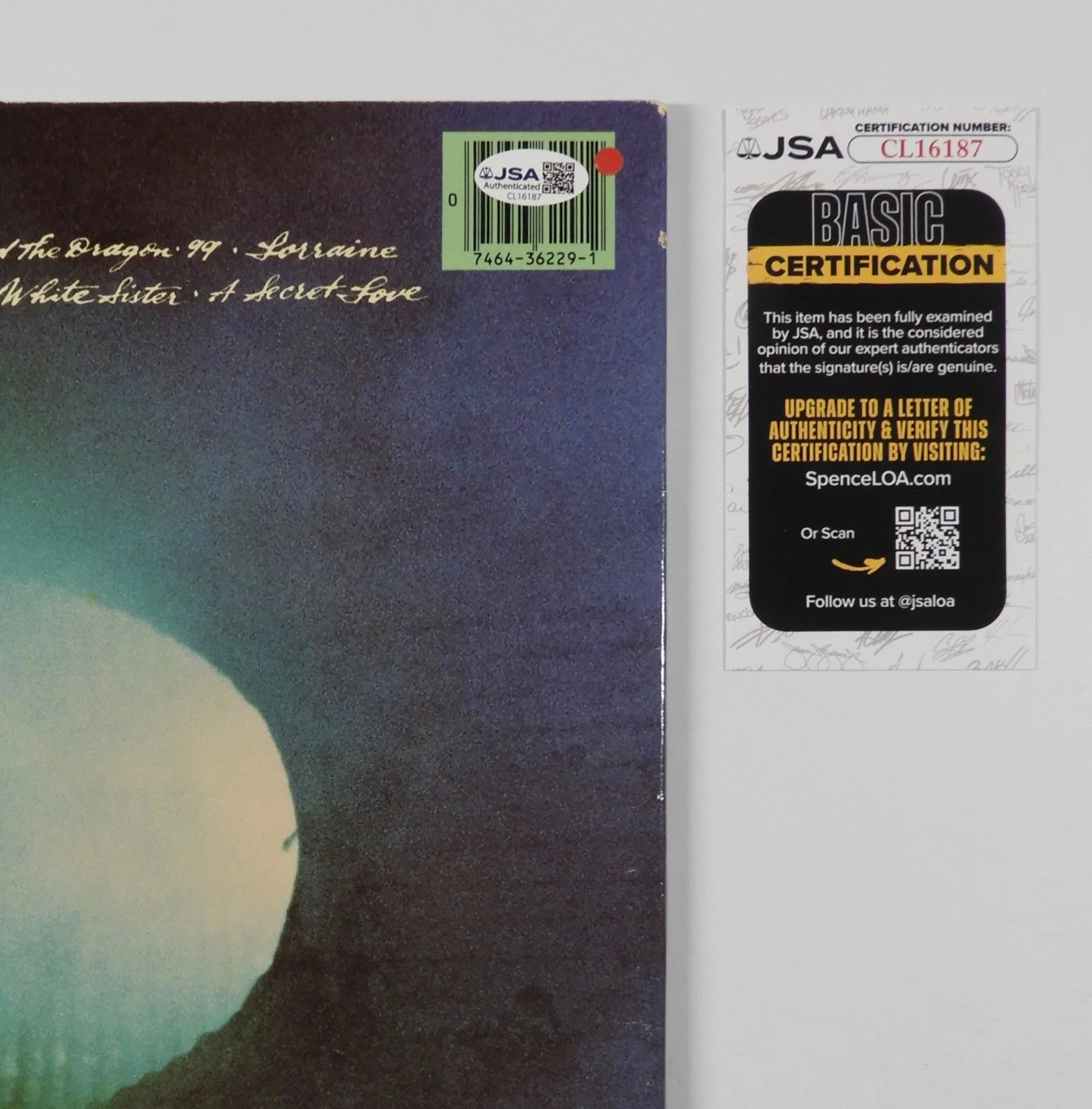 Toto Steve Lukather JSA Signed Autograph Record Album Vinyl Hydra, изображение 3