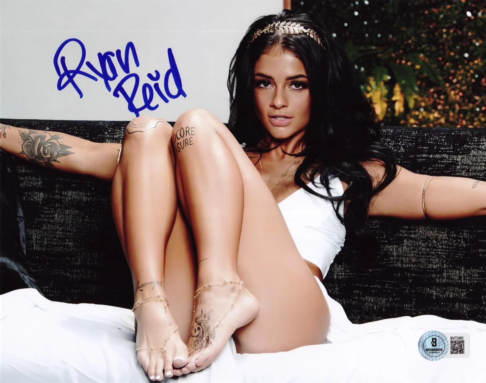 Ryan Reid — Hot Sexy Ryan Reid Signed 8x10 Photo Adult Star Autograph Beckett Hologram