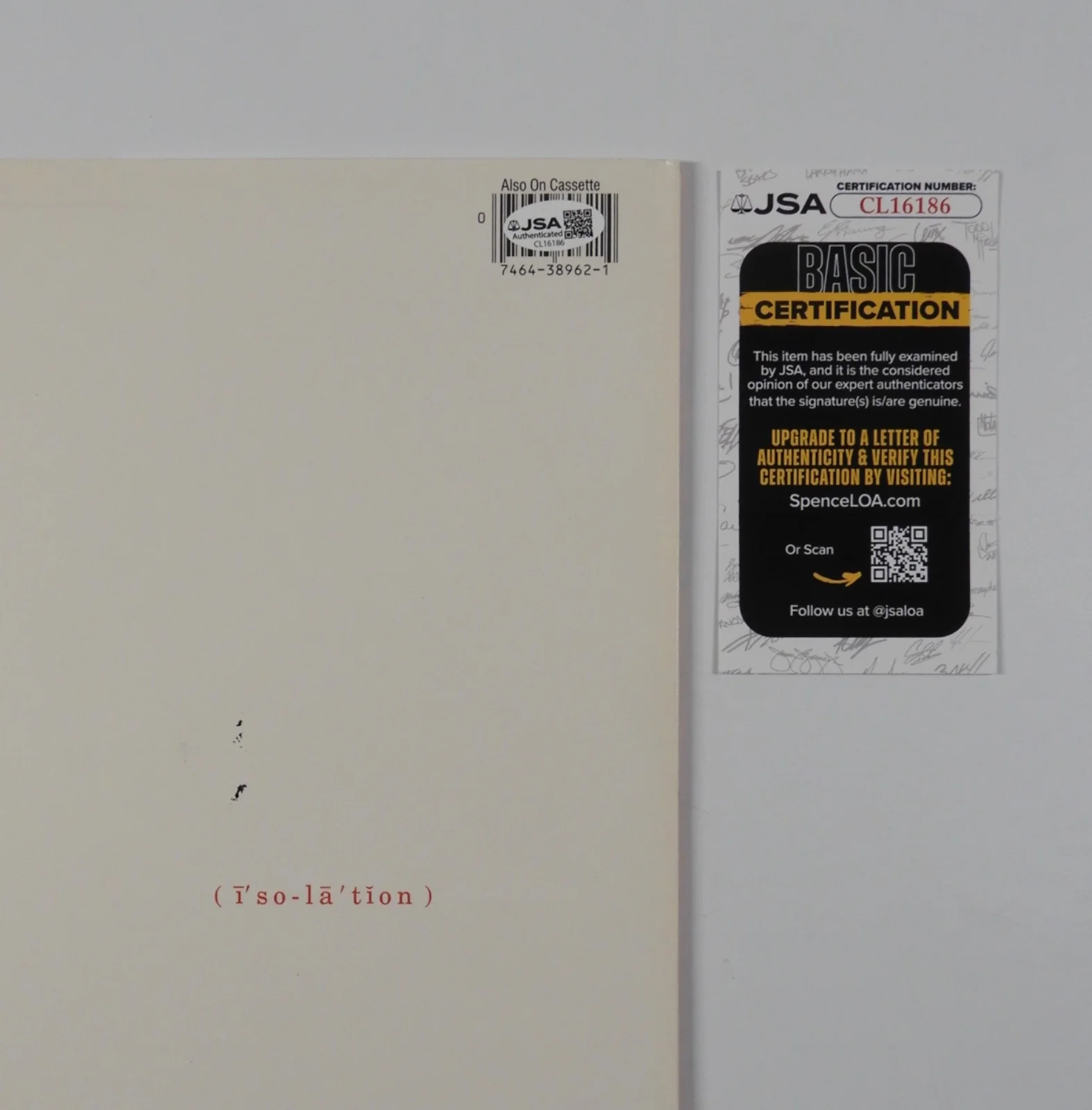 Toto Steve Lukather JSA Signed Autograph Record Album Vinyl, изображение 3
