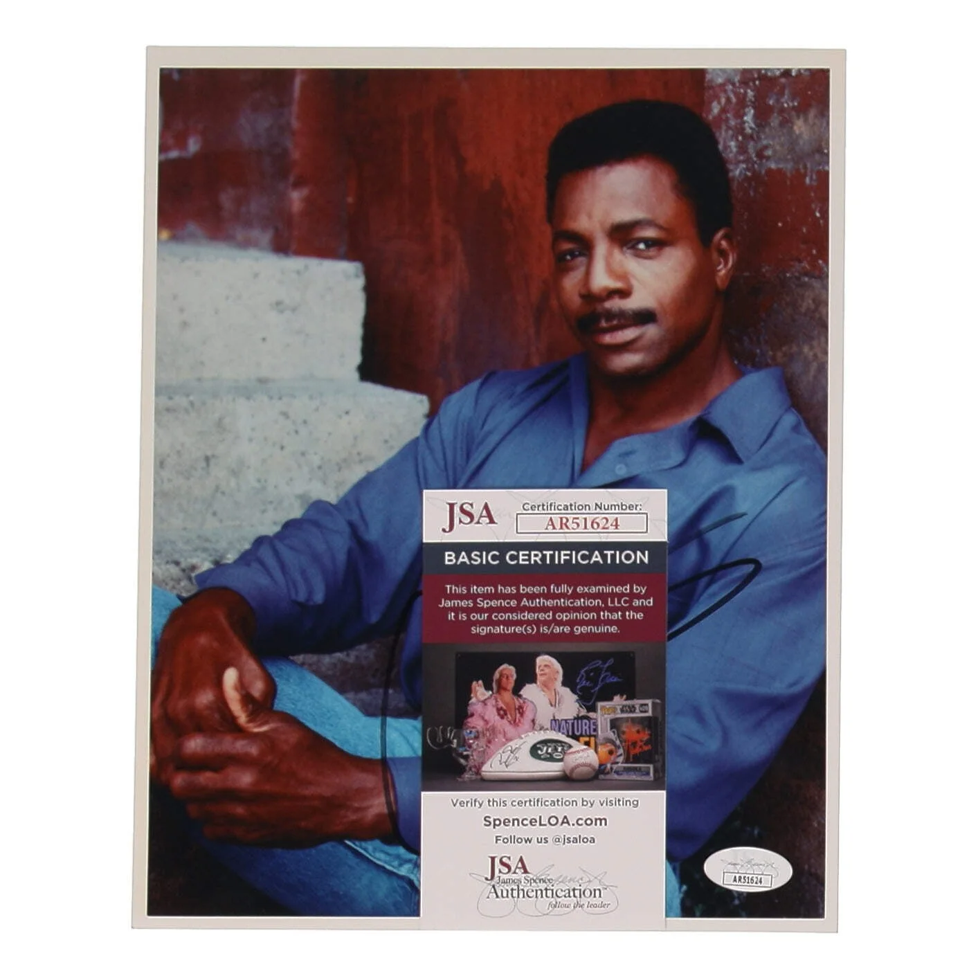 Carl Weathers — Carl Weathers Signed 8x10 Photo (JSA), image 2