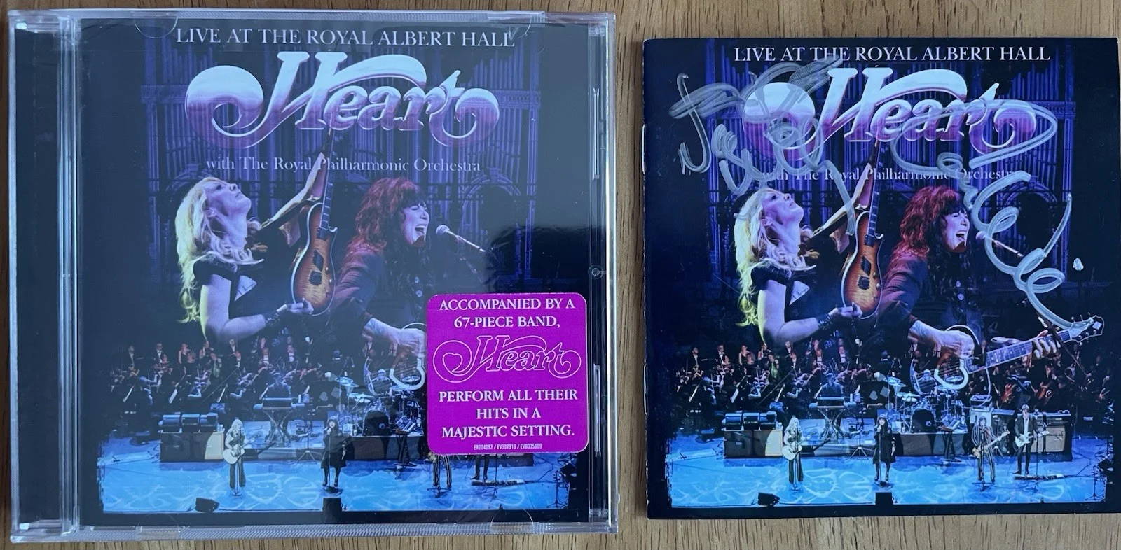 Heart CD/Ann Wilson & Nancy Wilson Autograph CD Sleeve with sealed CD, изображение 5