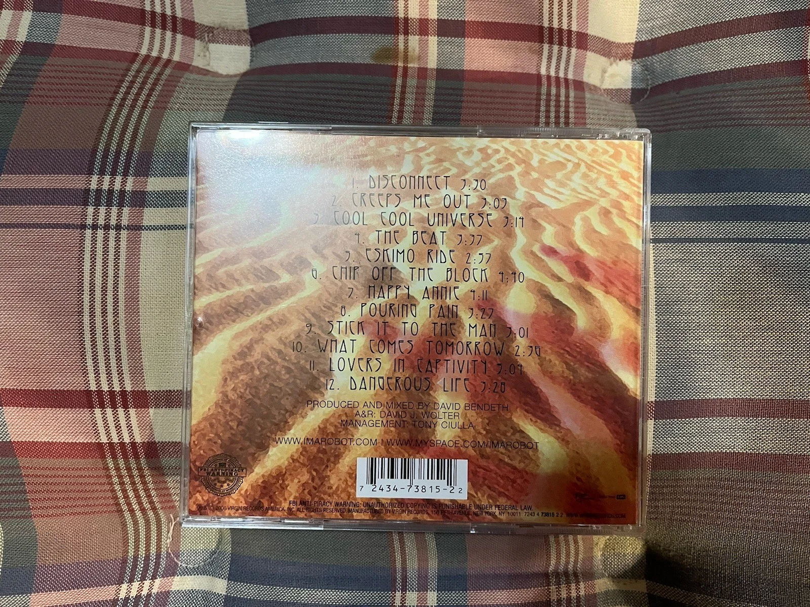 Signed Autographed IMA ROBOT - 'Monument to the Masses' CD (2006), image 2