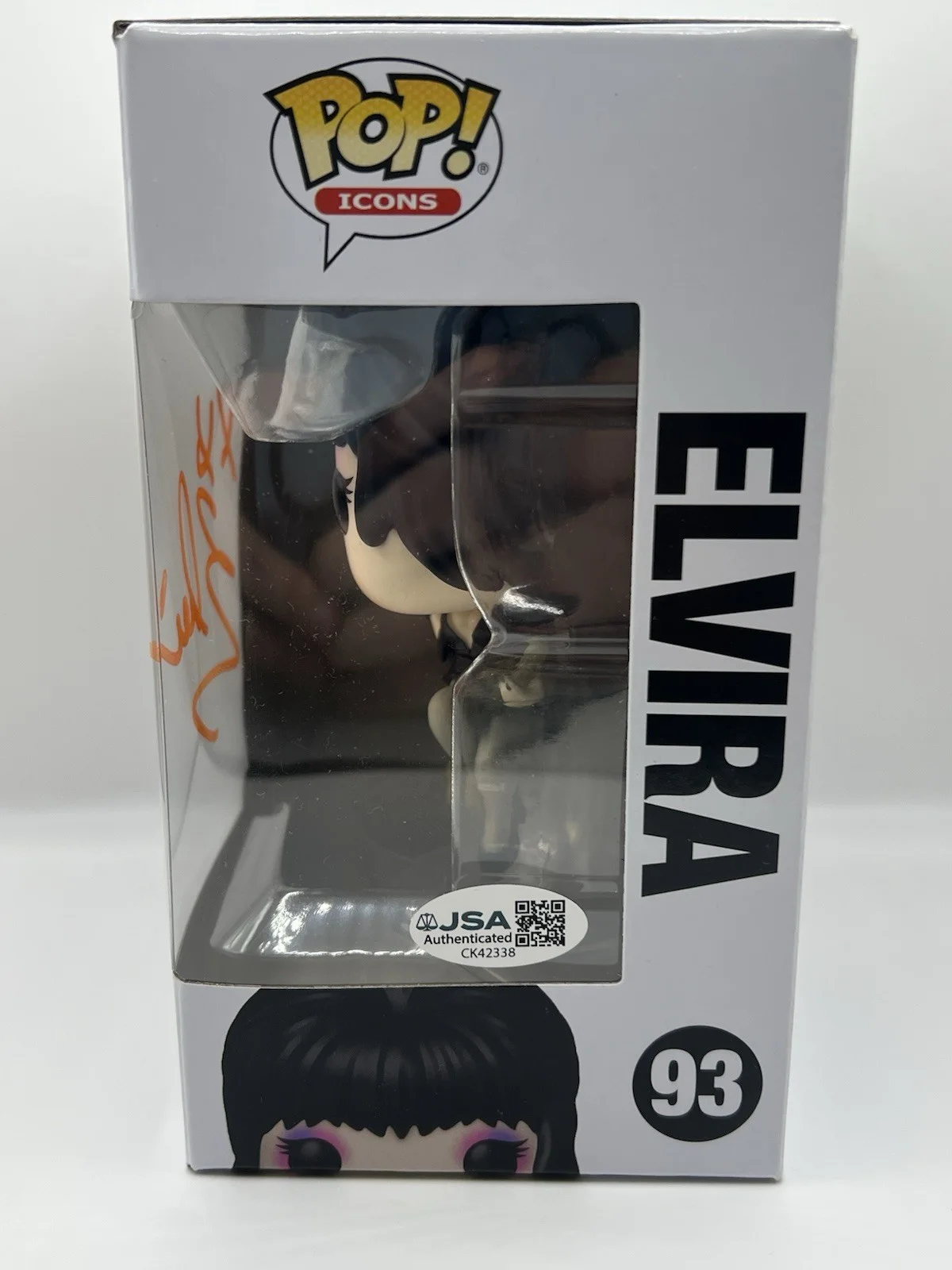 Cassandra Peterson Signed Autographed Elvira Pop Icons Funko #93 w/ JSA COA, image 5