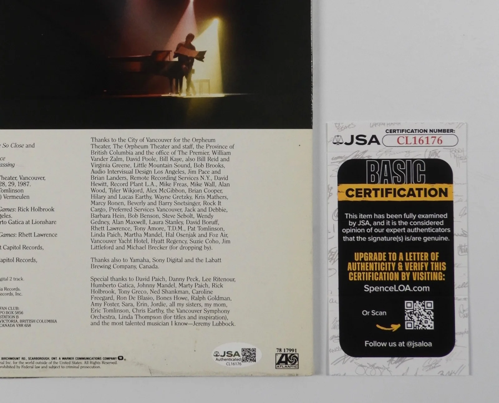David Foster JSA Signed Autograph Album Record Vinyl The Symphony Sessions, изображение 3